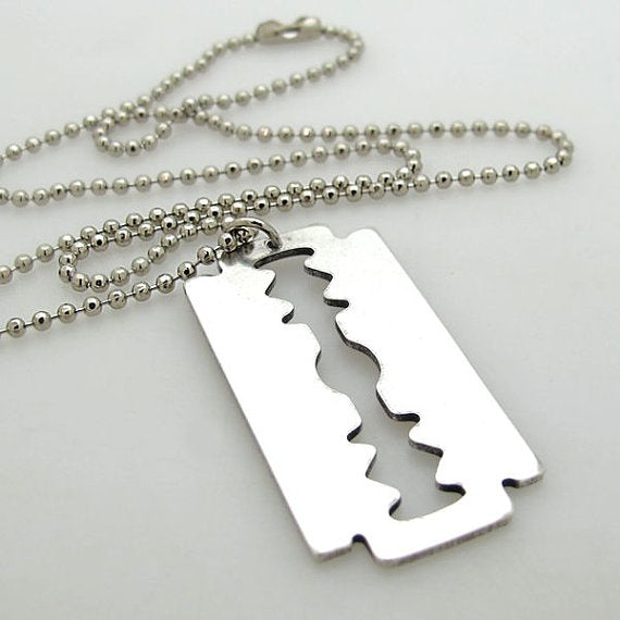 Razor Blade Necklace Pendant 18 Chain Silver It’s Ok Not To Be Ok Mental  Health