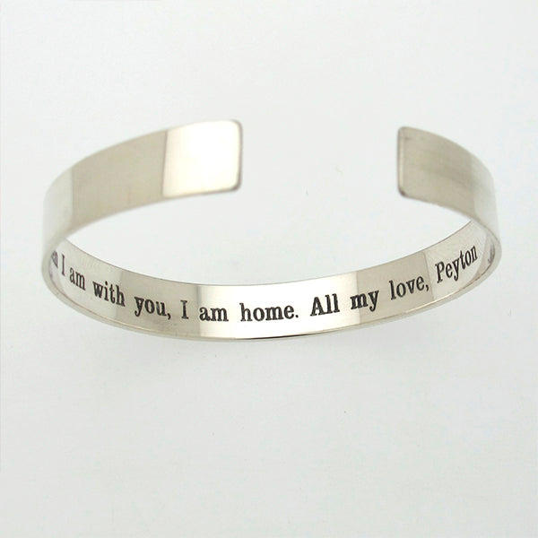 Hubby Wish Bracelet Men s engraved message bracelet All For Men